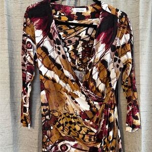 Calvin Klein Multicolor Abstract Top